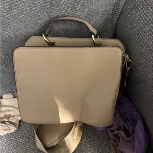 Steve Madden Tan Mini Bag with Structured Design and Short Handle